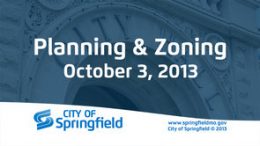 Planning & Zoning - October 3, 2013