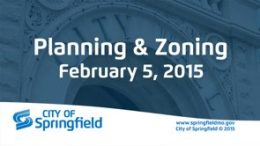 Planning & Zoning - February 5, 2015