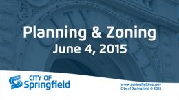 Planning & Zoning - June 4, 2015