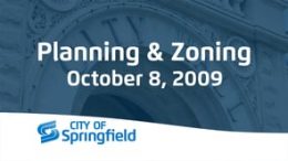 Planning & Zoning - October 8, 2009