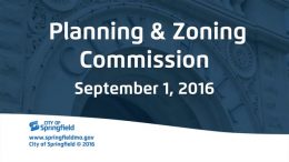 Planning & Zoning Meeting - September 1, 2016