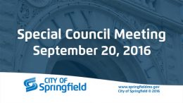 Special City Council Meeting - September 20, 2016