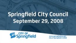 City Council Meeting - September 29, 2008
