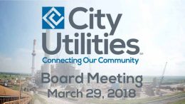 City Utilities Board Meeting - March 29, 2018