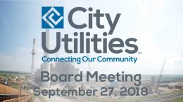 City Utilities Board Meeting - September 27, 2018