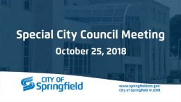Special City Council Meeting - October 25, 2018
