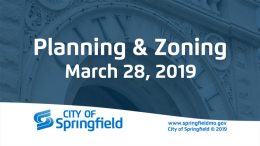 Planning & Zoning Meeting -   March 28, 2019